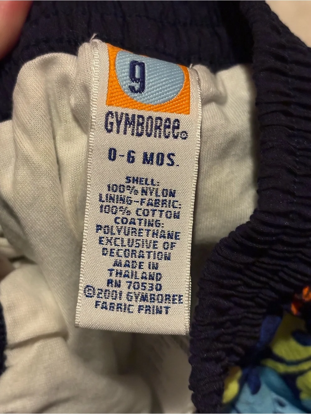 NWT Vintage 2001 Gymboree Baby Boy Swim Trunks 0-6 Months